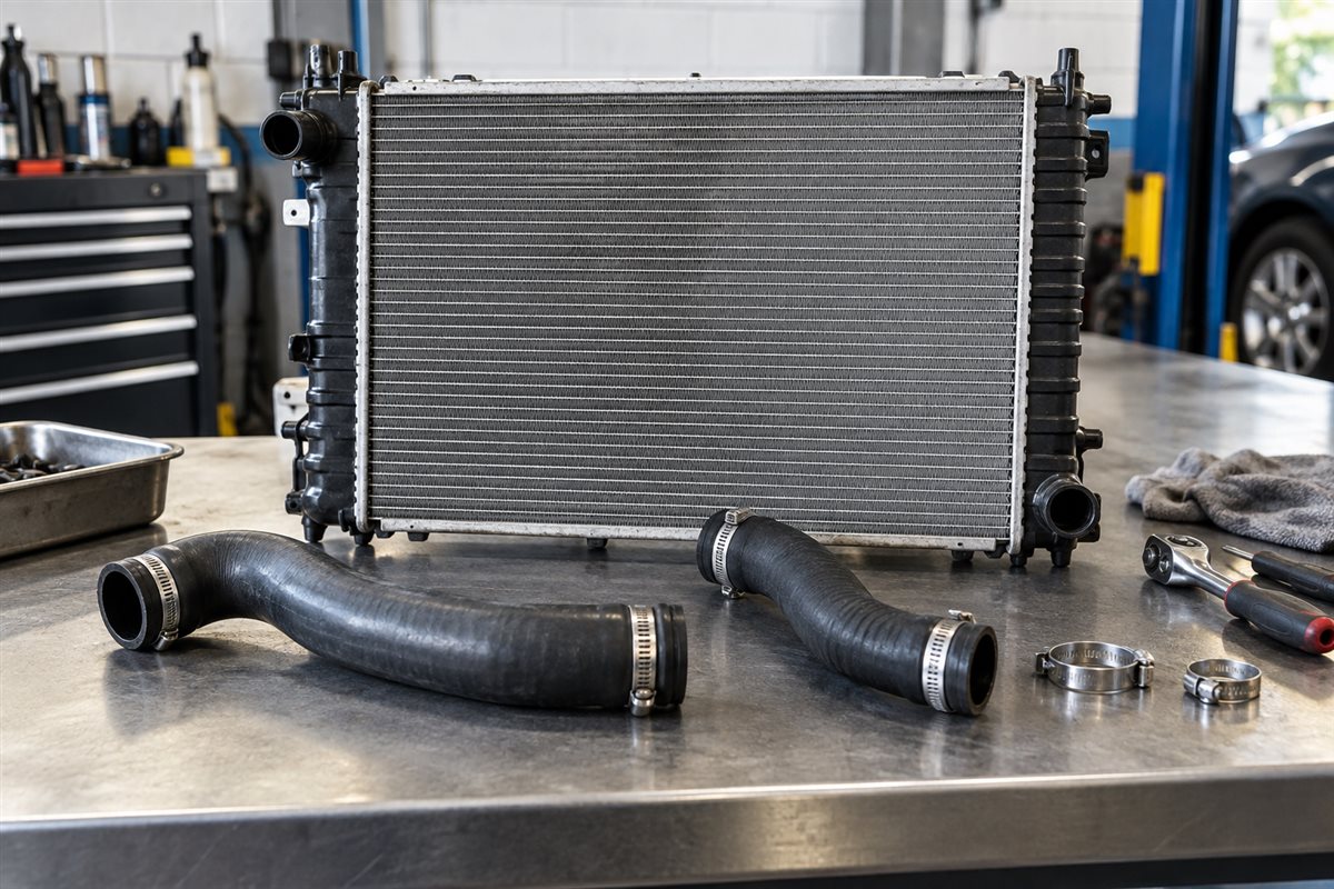 Generic automotive radiator and coolant hoses
